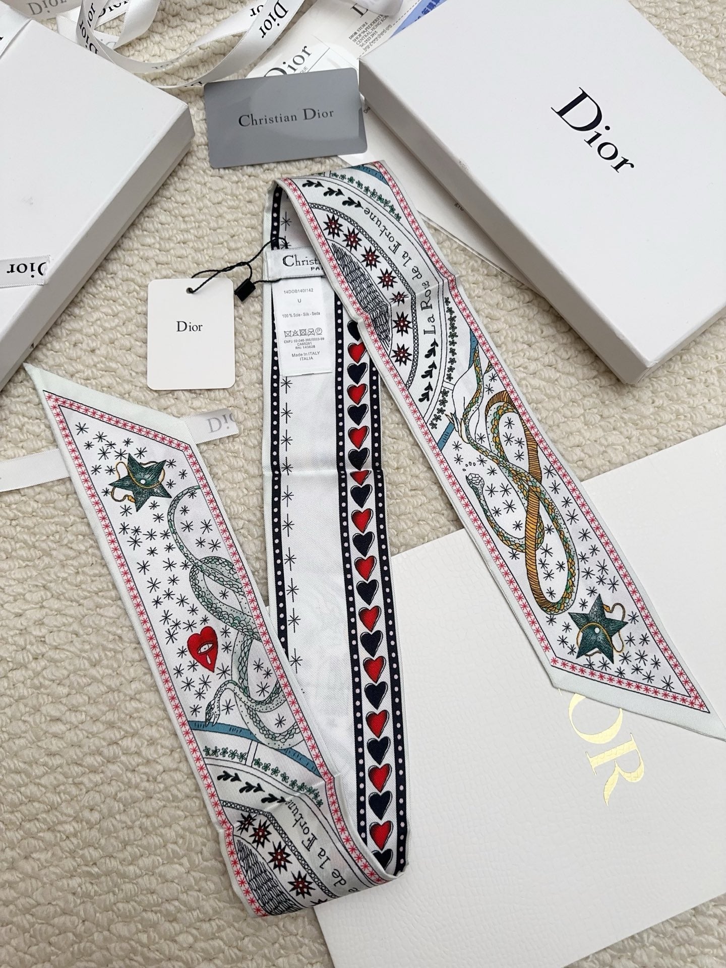 DIOR 26S SCARF 86CM IN SILK 311739