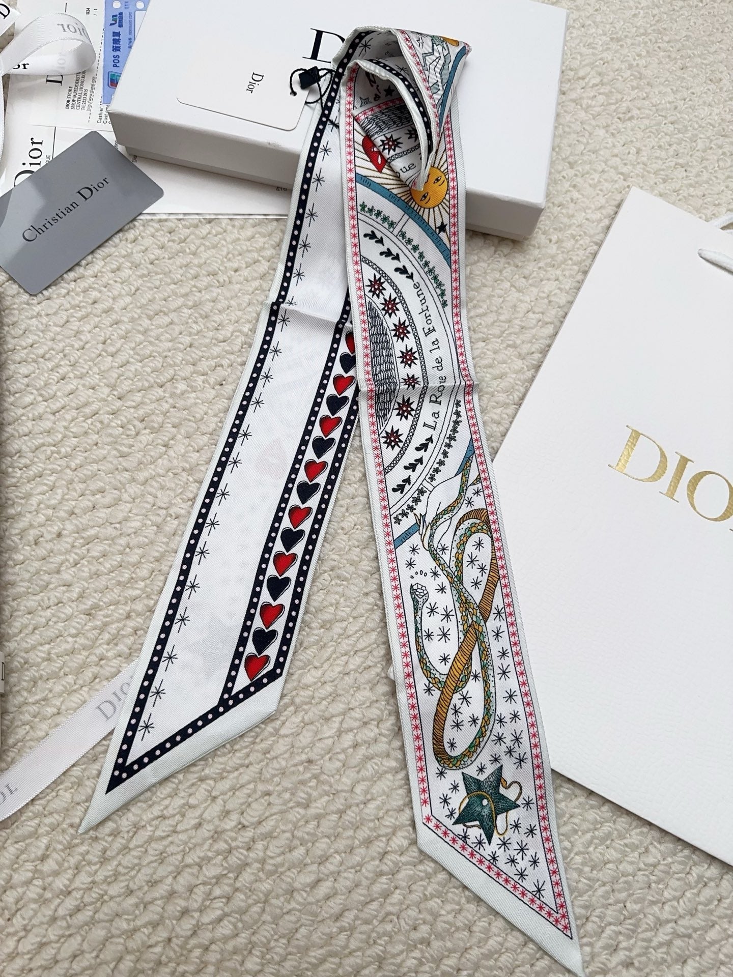DIOR 26S SCARF 86CM IN SILK 311739