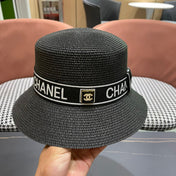 CHANEL 26S BOATER STRAW HAT 337950