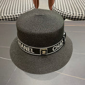 CHANEL 26S BOATER STRAW HAT 337950