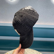 BASEBALL CAP IN BLACK DENIM 433087