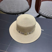 CHANEL 26S STRAW BOATER HAT 335741