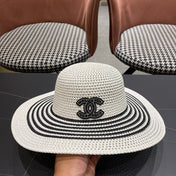 CHANEL 26S WIDE-BRIM STRAW HAT 335717