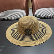 CHANEL 26S WIDE-BRIM STRAW HAT 335716