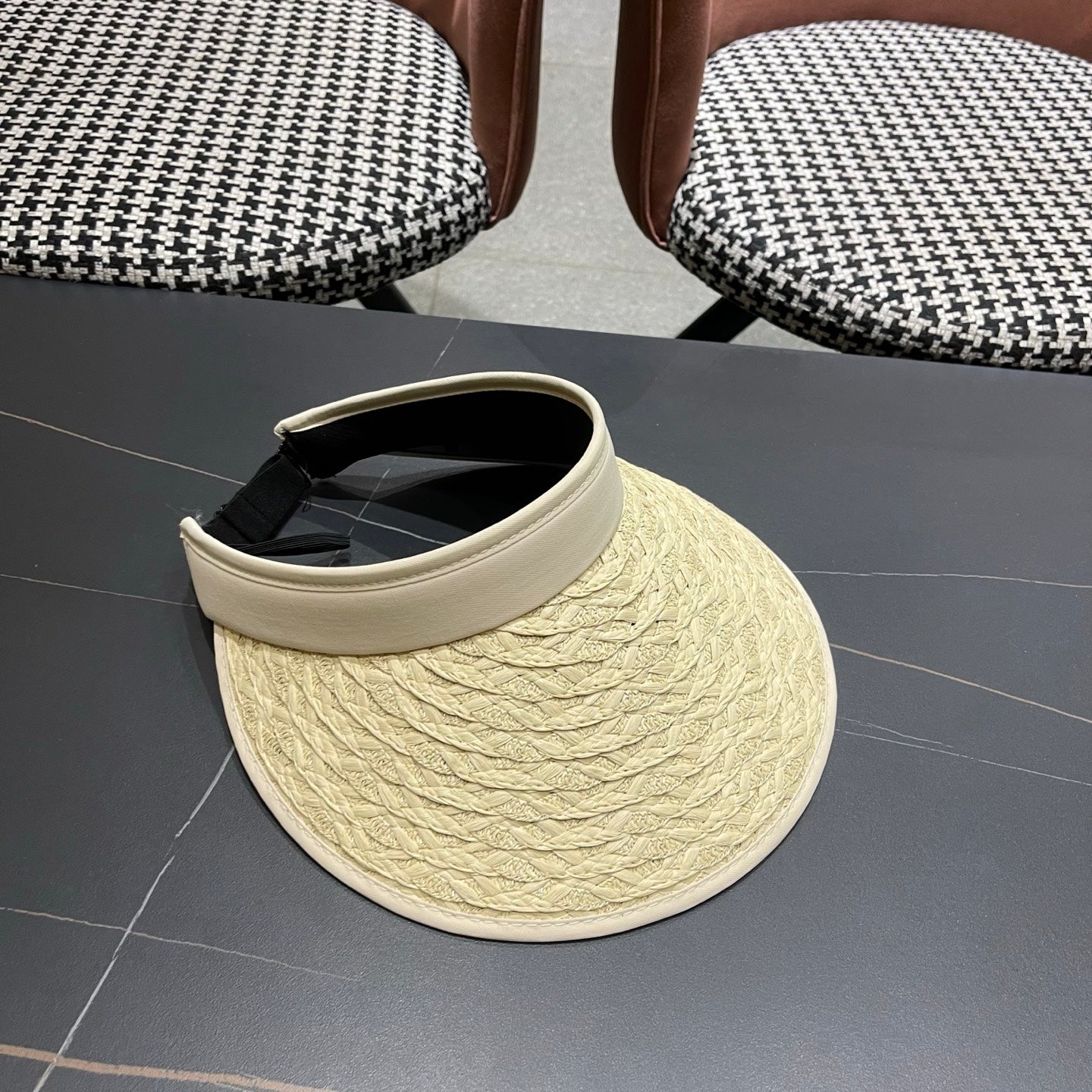 DIOR 26S RAFFIA VISOR HAT STYLE 60
