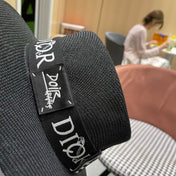 DIOR 26S LOGO STRAW BOATER HAT STYLE 22