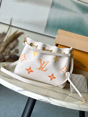 BUNDLE 28 IN WHITE ORANGE MONOGRAM EMPREINTE LEATHER GOLD HARDWARE