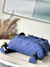 CHRISTOPHER MM 44 IN SAPPHIRE BLUE TAURILLON
