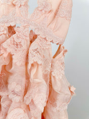 ZIMMERMANN LACE LAYERED MINI DRESS 270382
