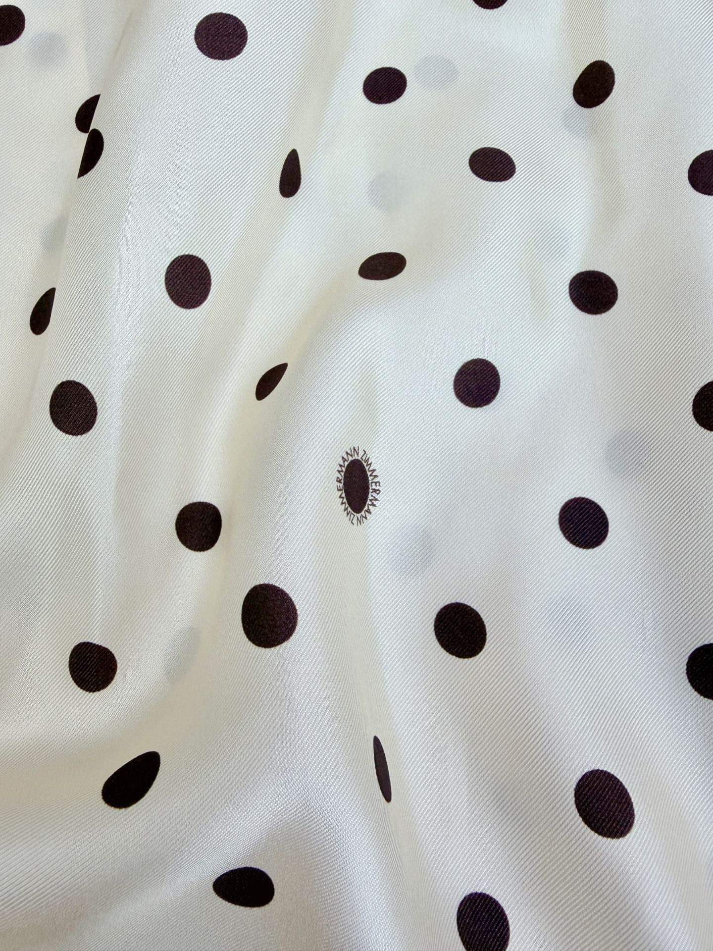 ZIMMERMANN 26S POLKA DOT PLEATED MIDI DRESS STYLE 72