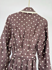 ZIMMERMANN 26S POLKA DOT PLEATED MIDI DRESS STYLE 71