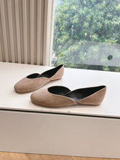 SL GEMMA BALLET FLAT TAN SUEDE