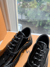 LV ARCHLIGHT SKATE SNEAKER IN BLACK GLOSSY CALFSKIN