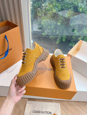 LV ARCHLIGHT SKATE SNEAKER IN HARVEST GOLD EMBOSSED SUEDE