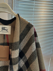 BURBERRY 25S PLAID KNIT JACKET 0030