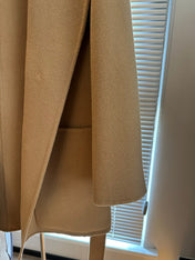 Loewe Coat Khaki Brown Cashmere
