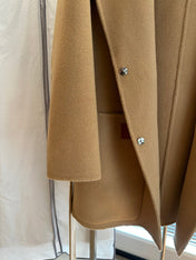 Loewe Coat Khaki Brown Cashmere