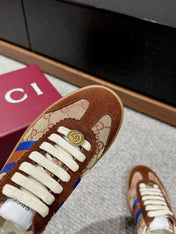 GG & ADIDAS GAZELLE SNEAKER BROWN SUEDE