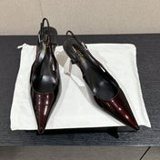 SL CHERISH SLINGBACK 75 WINE CALFSKIN
