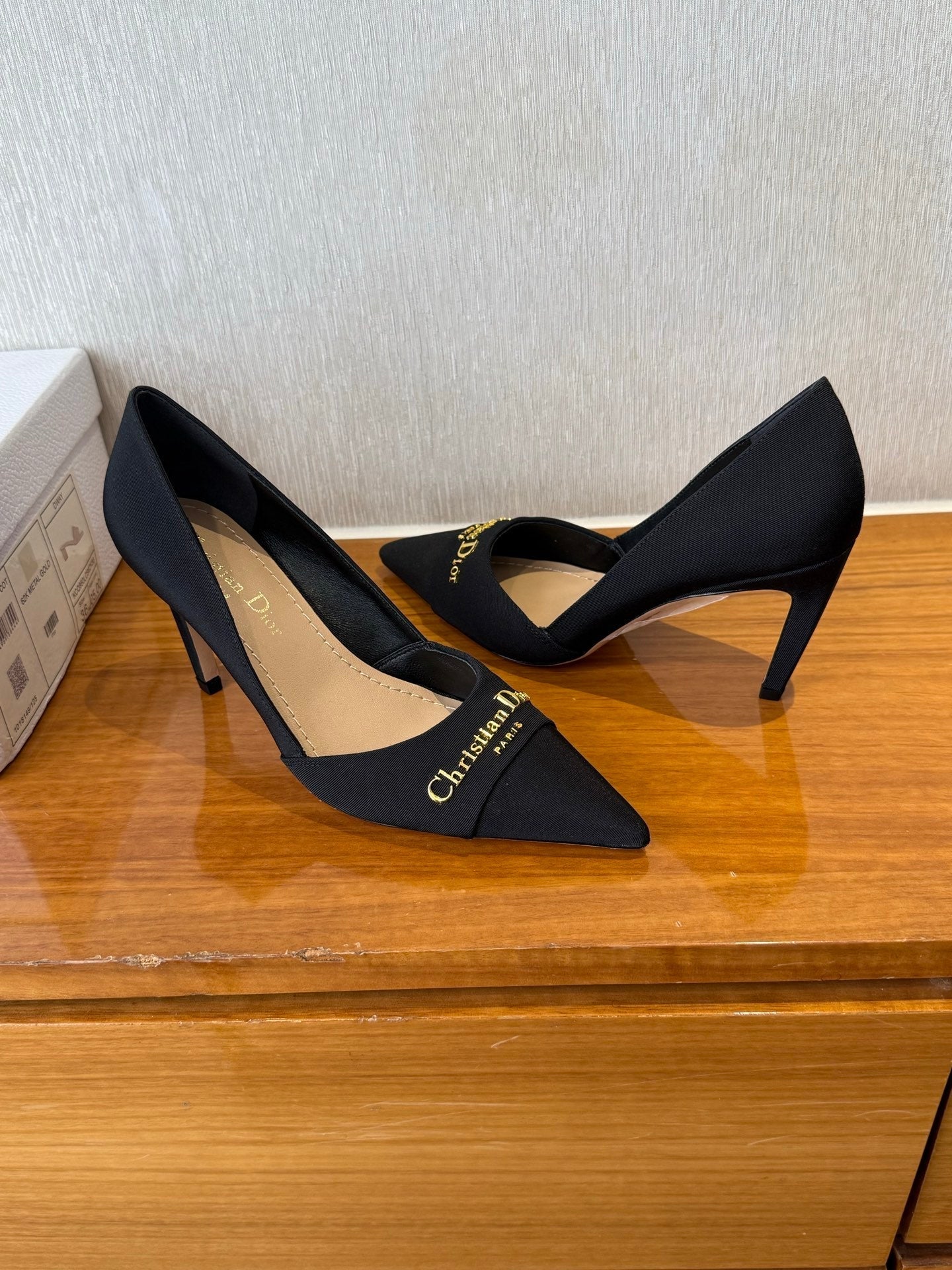 MY DD 25S HIGH HEEL 80MM IN BLACK SATIN
