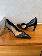 MY DD 25S HIGH HEEL 80MM IN BLACK CALFSKIN