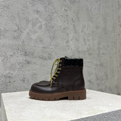 HADDOCK LACE-UP ANKLE BOOT IN CHOCOLATE BROWN CALFSKIN