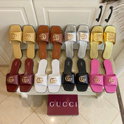 GUCCI 26S SLIDES IN BLACK CALFSKIN