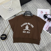PRADA 25S SHORT-SLEEVE CREW NECK SWEATSHIRT SET 351