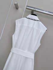 DIOR 26S SLEEVELESS COLLARED SHIRT DRESS 1303