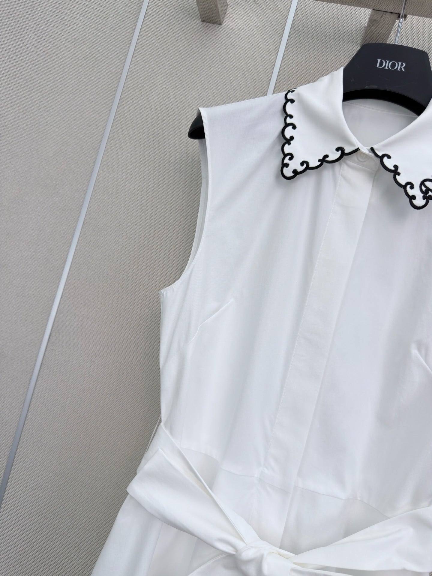 DIOR 26S SLEEVELESS COLLARED SHIRT DRESS 1303