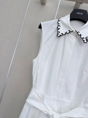 DIOR 26S SLEEVELESS COLLARED SHIRT DRESS 1303