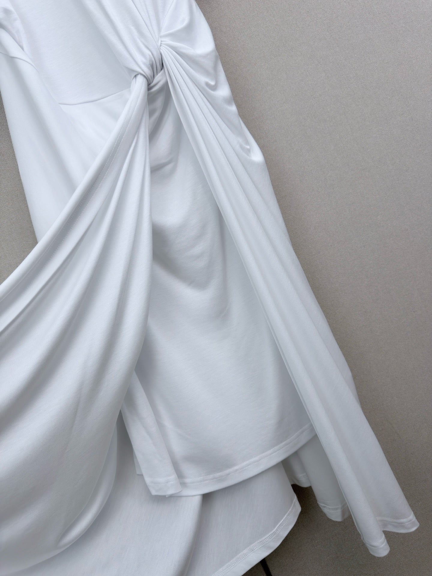 RALPH LAUREN 26S WHITE WAIST-TIED DRESS 455
