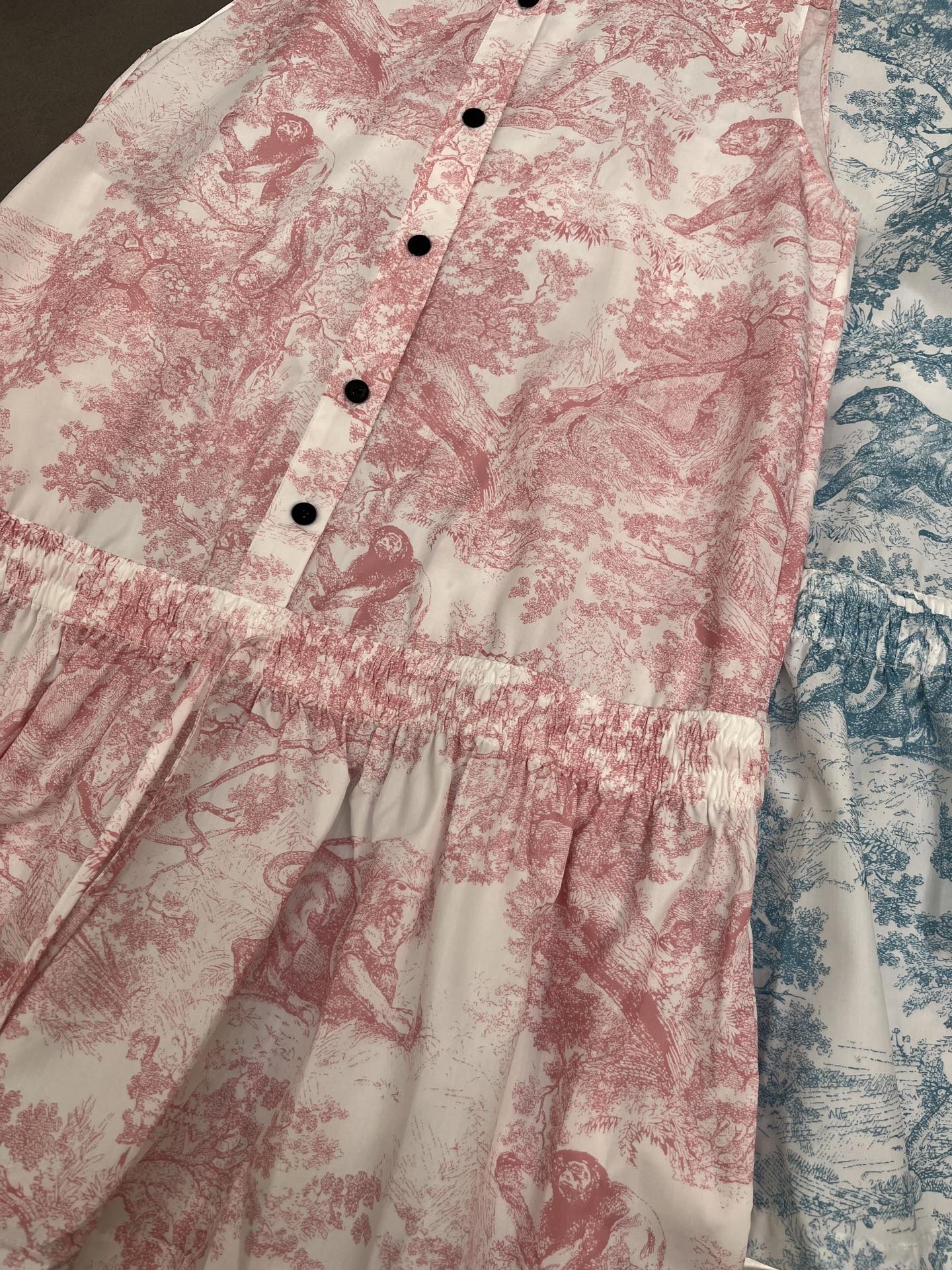 DIOR TIMELESS HIGH-NECK MIDI SILK FABRIC