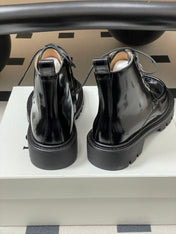 LOEWE 26S ANKLE BOOTS IN BLACK PATENT CALFSKIN