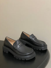 LOEWE 26S LOAFER IN BLACK CALFSKIN