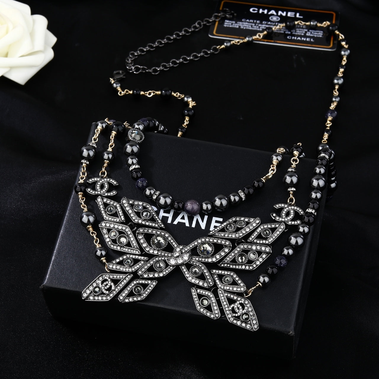 CHANEL 25S CHAIN BELT STONE-EMBELLISHED 611726