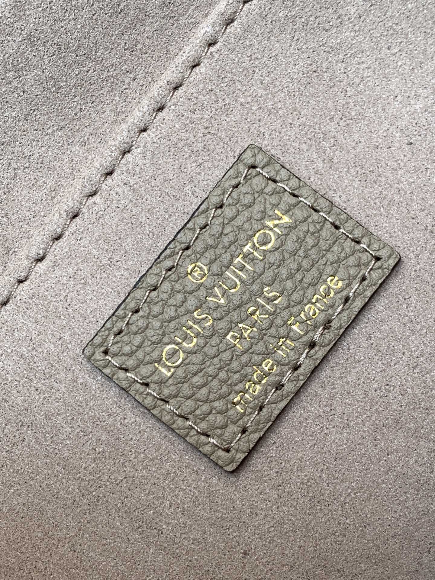 MADELEINE 30 IN BEIGE MONOGRAM CALFSKIN EMBOSSED LOGO