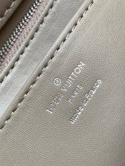 LV 25S GO-14 MM 23 IN BROWN QUILTED LAMBSKIN SILVER HARDWARE