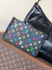 CARRYALL VIBE BAG 39 IN BLACK LAMBSKIN MONOGRAM PATTERN