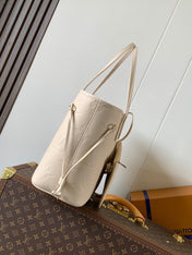 NEVERFULL 32 LIGHT BEIGE MONOGRAM EMPREINTE LEATHER