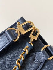 LV 25S ONTHEGO EAST WEST BAG 25 IN NAVY BLUE CALFSKIN MONOGRAM EMPREINTE
