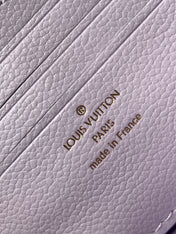 LV 25S WALLET ON CHAIN IVY 23 IN MISTY PURPLE EMBOSSED CALFSKIN TRIM
