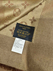 LV SCARF 140 CM IN WOOL MIX SILK 693014