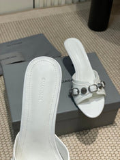 CAGOLE HIGH MULES IN WHITE OIL-WAX SHEEPSKIN