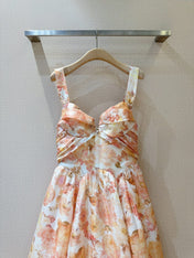 ZIMMERMANN 26S PATTERNED SPAGHETTI STRAP DRESS STYLE 75