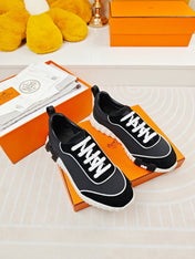 BOUNCING SNEAKERS BLACK CALFSKIN STYLIZED