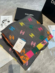 CC SCARF RAINBOW IN COLORFUL CASHMERE 428539