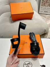 0ASIS SANDAL BLACK CALFSKIN SPECIAL