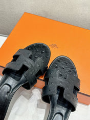 0ASIS SANDAL BLACK CALFSKIN SPECIAL