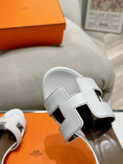 0ASIS SANDAL WHITE MIX BROWN CALFSKIN CLASSIC